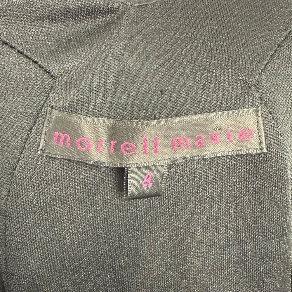 Morrell Maxie Women's Spaghetti Strap Black Maxi Prom Dress Size 4 - Picture 8 of 10